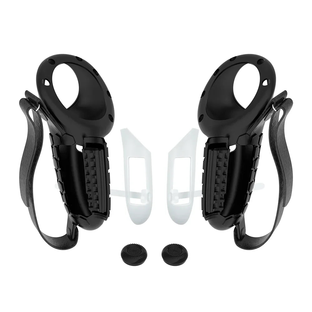 10-In-1 Silicone Protective Cover Set for  VR Controller Grips with Battery Covers, Anti-Slip Accessories for Quest