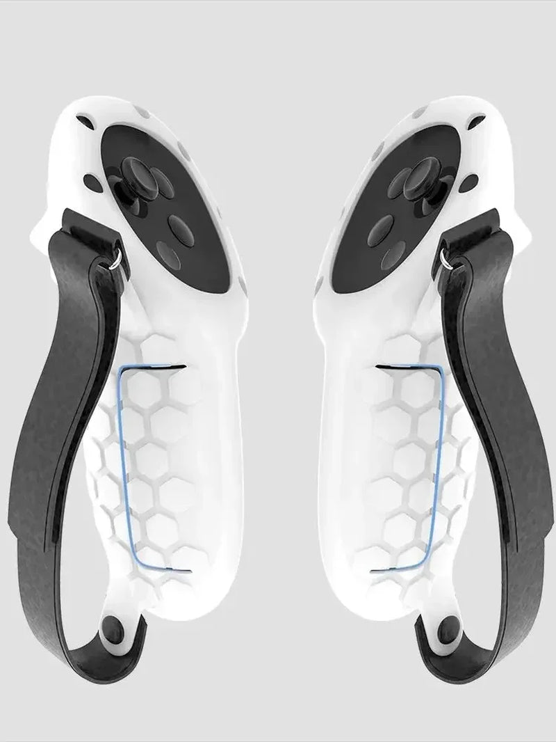 10-In-1 Silicone Protective Cover Set for  VR Controller Grips with Battery Covers, Anti-Slip Accessories for Quest