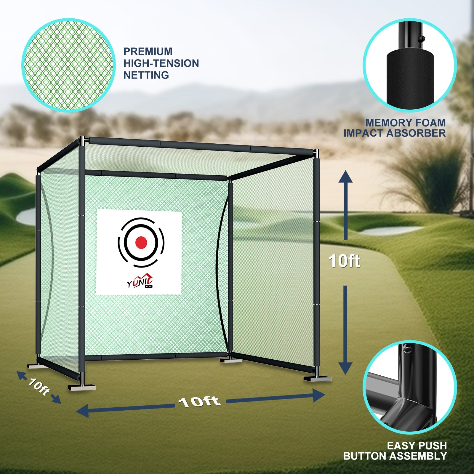 Golf Driving Practice Cage (Green)