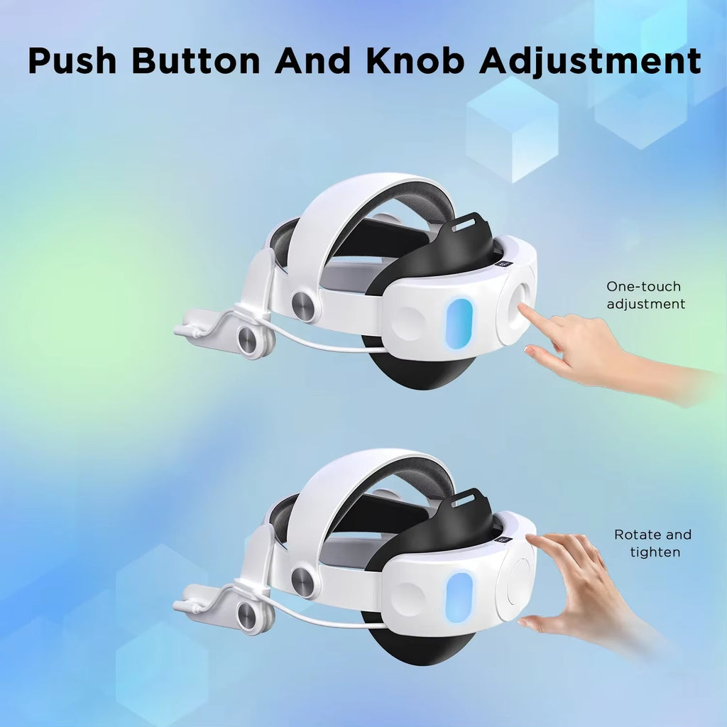 10000Mah Battery Comfort Head Strap for  3/3S Replacement Elite Strap PD18W Charging Enhanced Playtime, Carrying Case