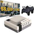 Retro Video Game Console, Super Console X Cube Built-In 55,000+ Games, Tv&Game Systems in 1, Game Consoles Support for 4K TV 1080P HD Output, 4 USB Port, Lan/Wifi, with 2 Wireless Controllers(128Gb)