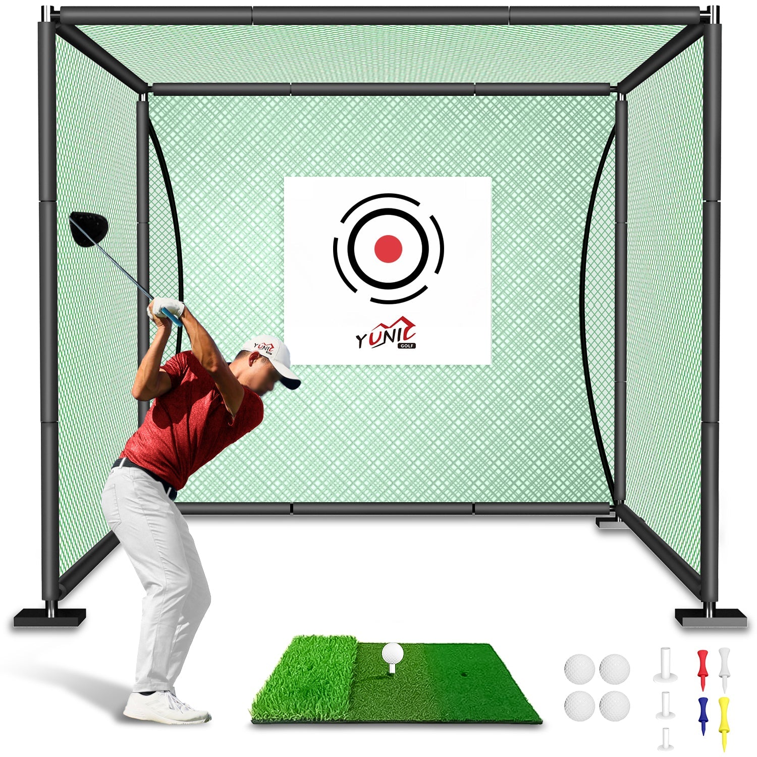 Golf Driving Practice Cage (Green)