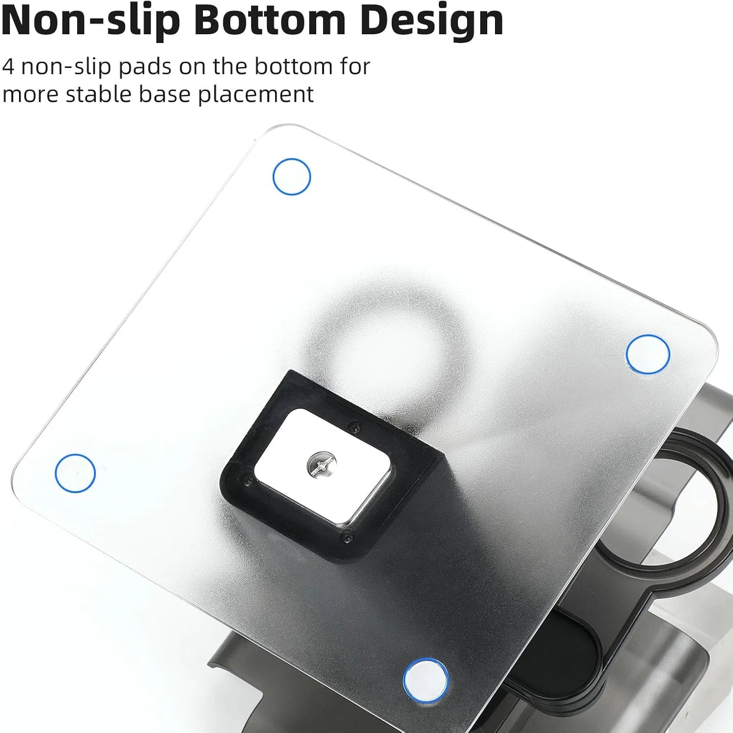 VR Stand Headset Charging Dock for Quest 3S/Quest 3/Quest 2, VR Headset Display Stand and Stable Bracket Storage Base, Bottom RGB LED Light