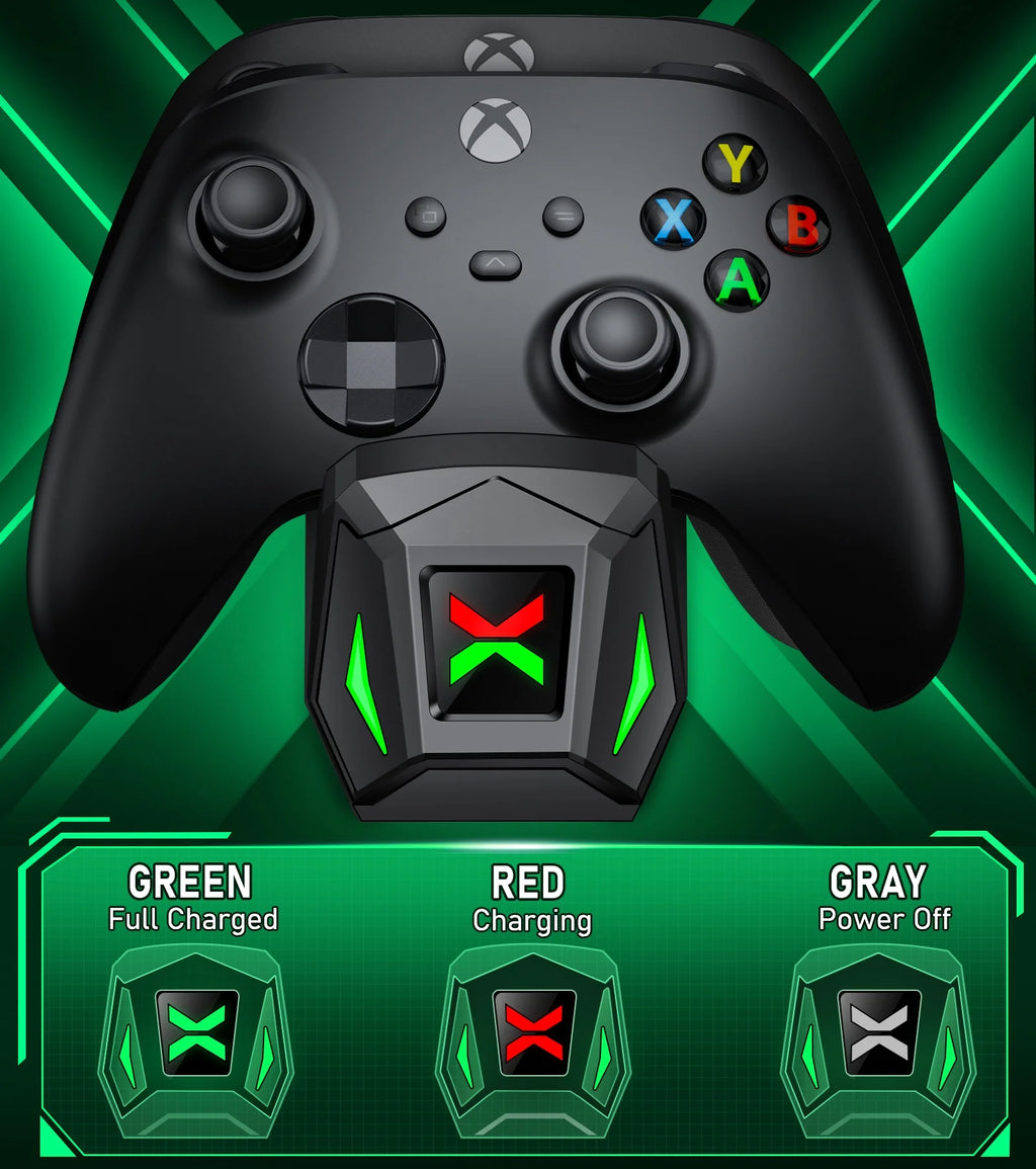 Xbox Controller Charger Station with 4 X 5520Mwh Rechargeable Battery Pack for Xbox Series X Controller