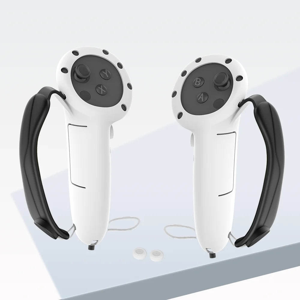 10-In-1 Silicone Protective Cover Set for  VR Controller Grips with Battery Covers, Anti-Slip Accessories for Quest