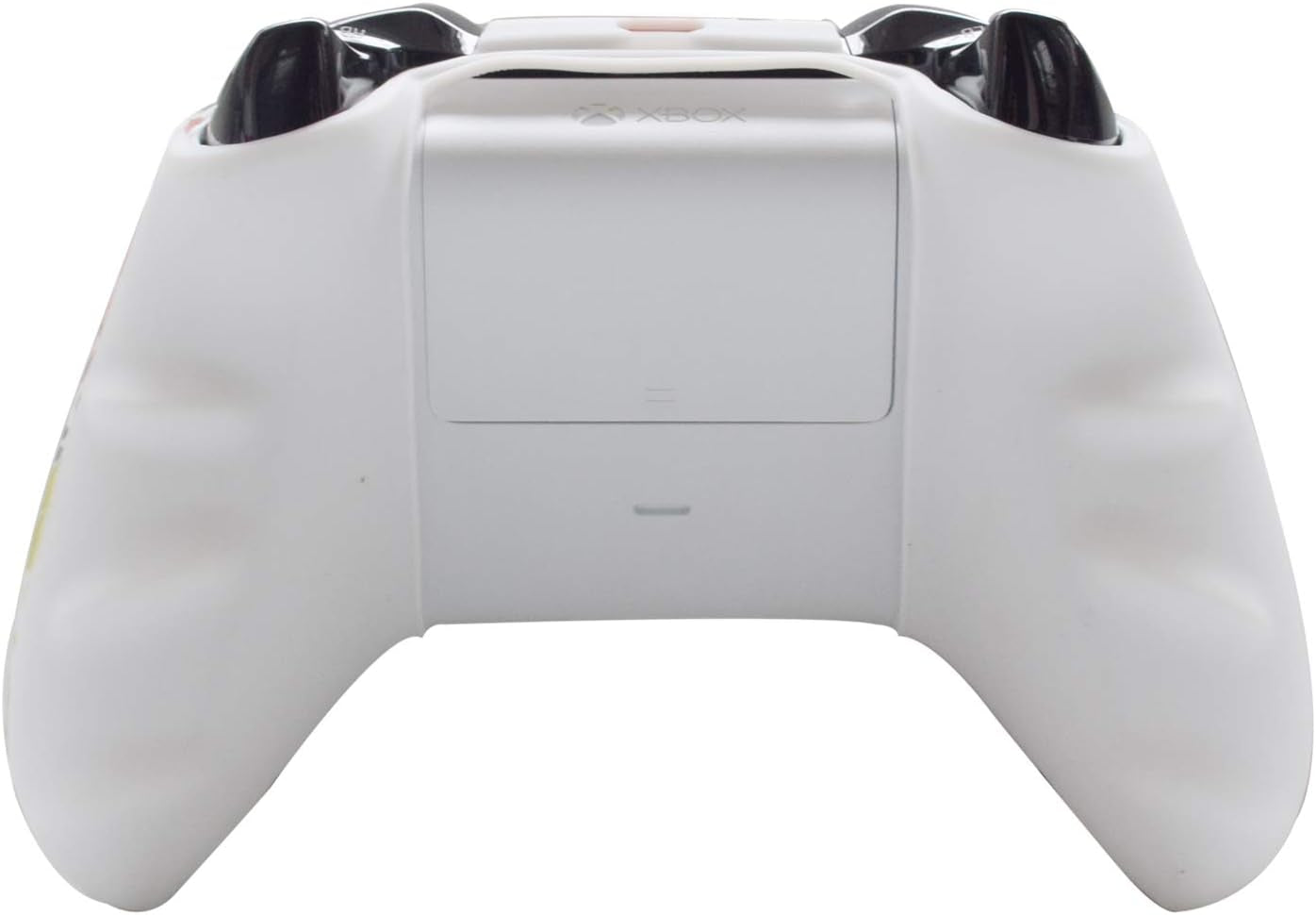 Silicone Gel Cover Skin Protector Kits Compatible with Xbox One/Xbox One S/Xbox One X Controller Video Games(1 X Gel Cover with 8 X Thumb Grip Caps)(White Octopus)