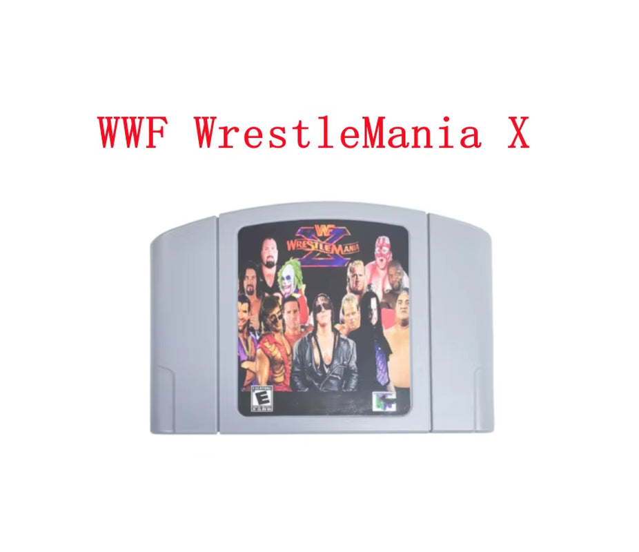 WWF Wrestlemania X USA-NTSC Version for 64 Bit Retro Video Games Console !