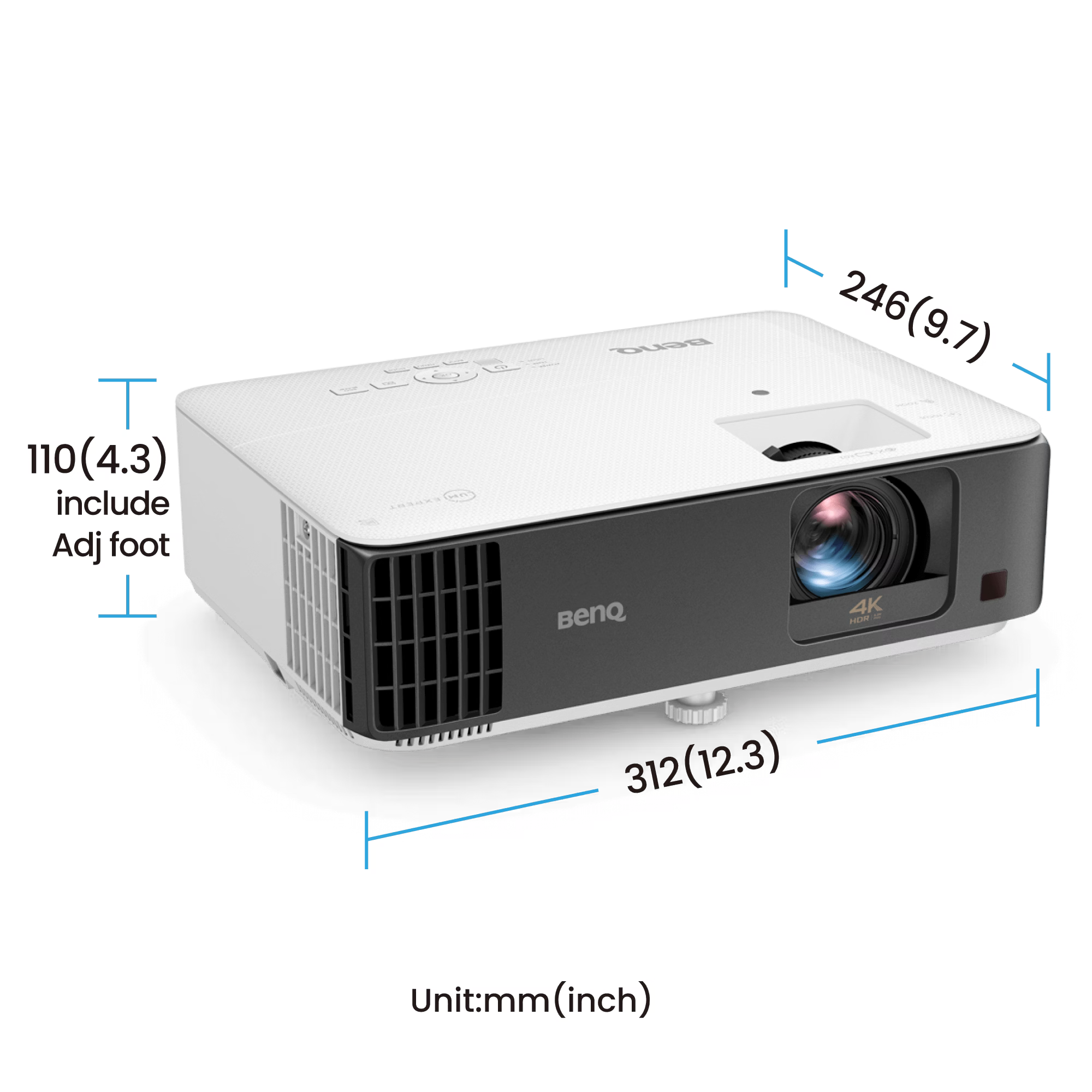 BenQ TK700ST 4K HDR 3000lm Short Throw Golf Projector